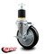 Service Caster 5'' Black Poly Swivel 1-7/8'' Expanding Stem Caster with Brake SCC-EX20S514-PPUB-BLK-TLB-178 - alternate 4